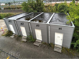 4 Stück Sanitärcontainer (L x B x H) ca. 6,30 x 3,14 x 3,30 m:
